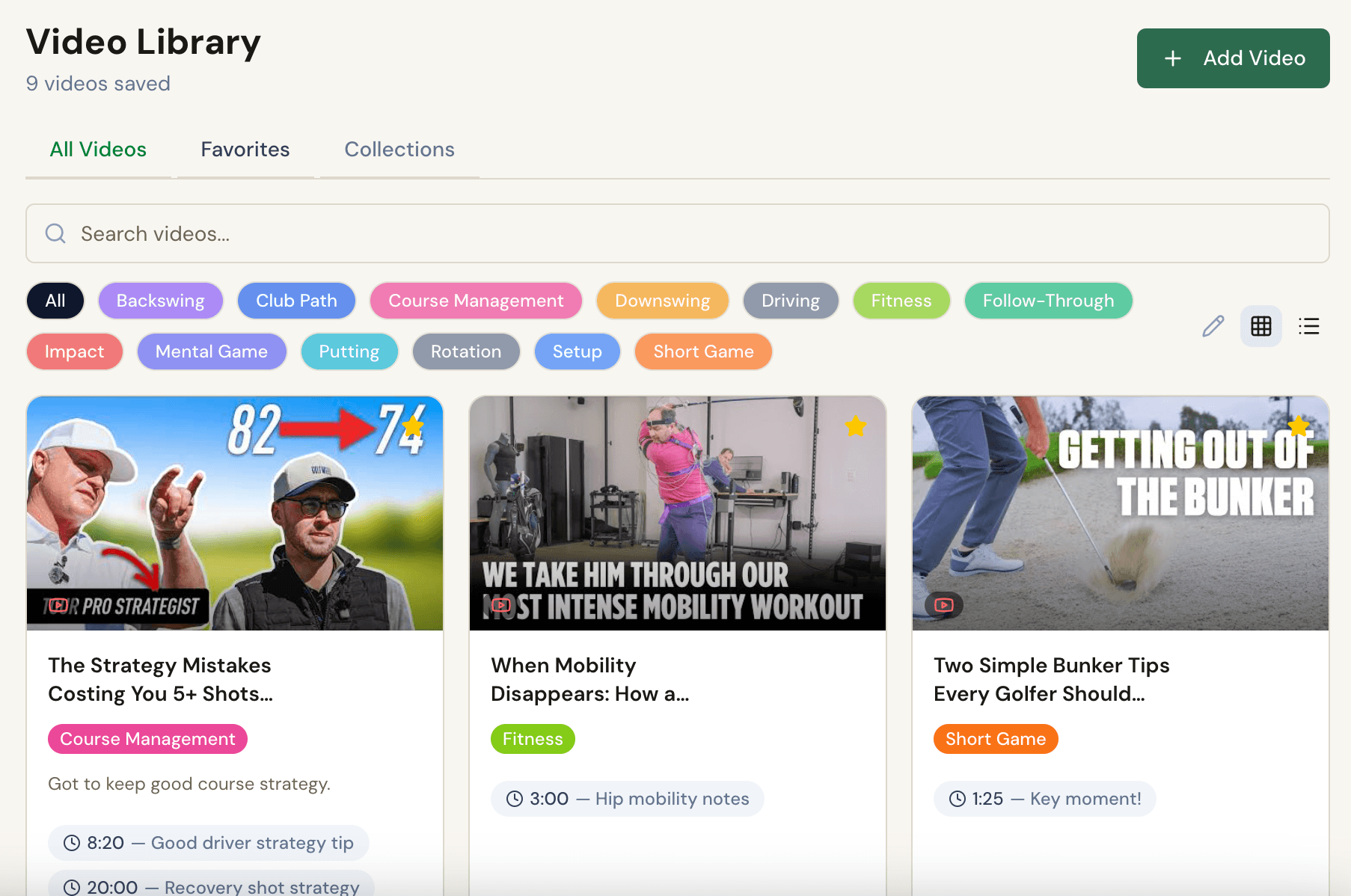 Clip Caddie library view